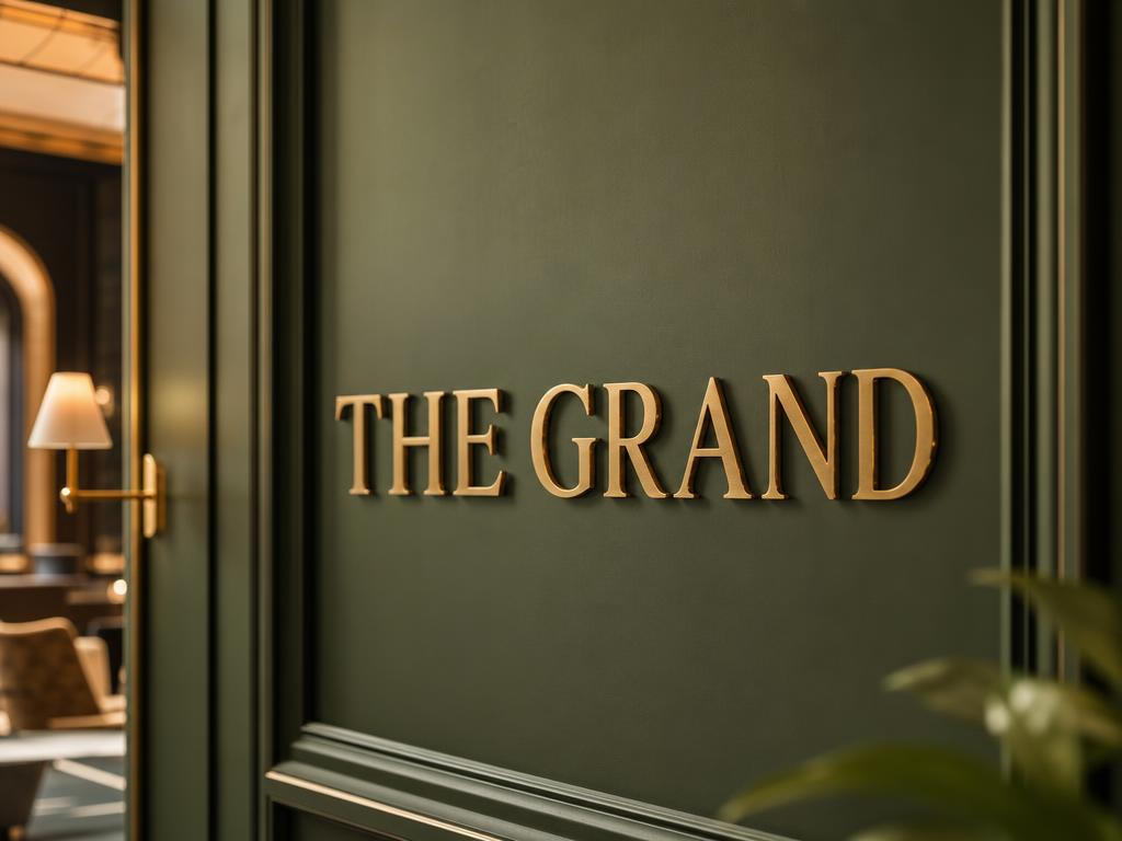 Brushed Gold Trim Cap Letters